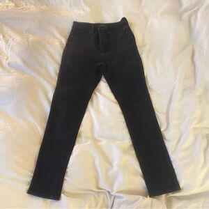 Uniqlo black cotton stretch slim skinny jeans
